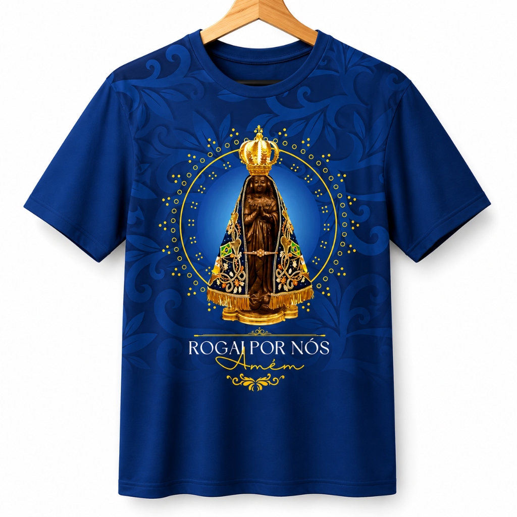 Camisa Devocional de Nossa Senhora Aparecida - Frente